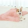 Dog Bed And Extra Matching Cover Sheet Dog Crate Pad Ultra Soft Dog Bed Mat Washable Pet Kennel Bed With Non-Slip Bottom Fluffy Plush Sleeping Mat For